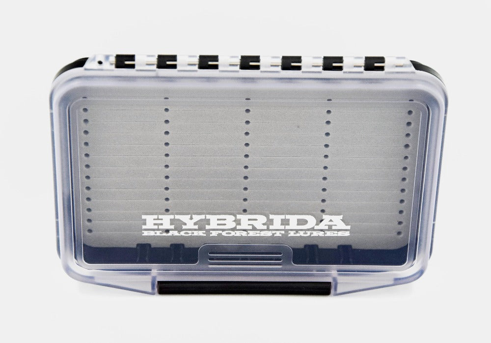 Hybrida-Köderbox BLACKLINE-M - 11 x 15 x 2,5 cm - 1 Fach mit Einhängesystem